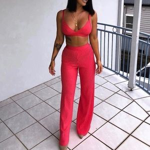 House of CB Red Two piece